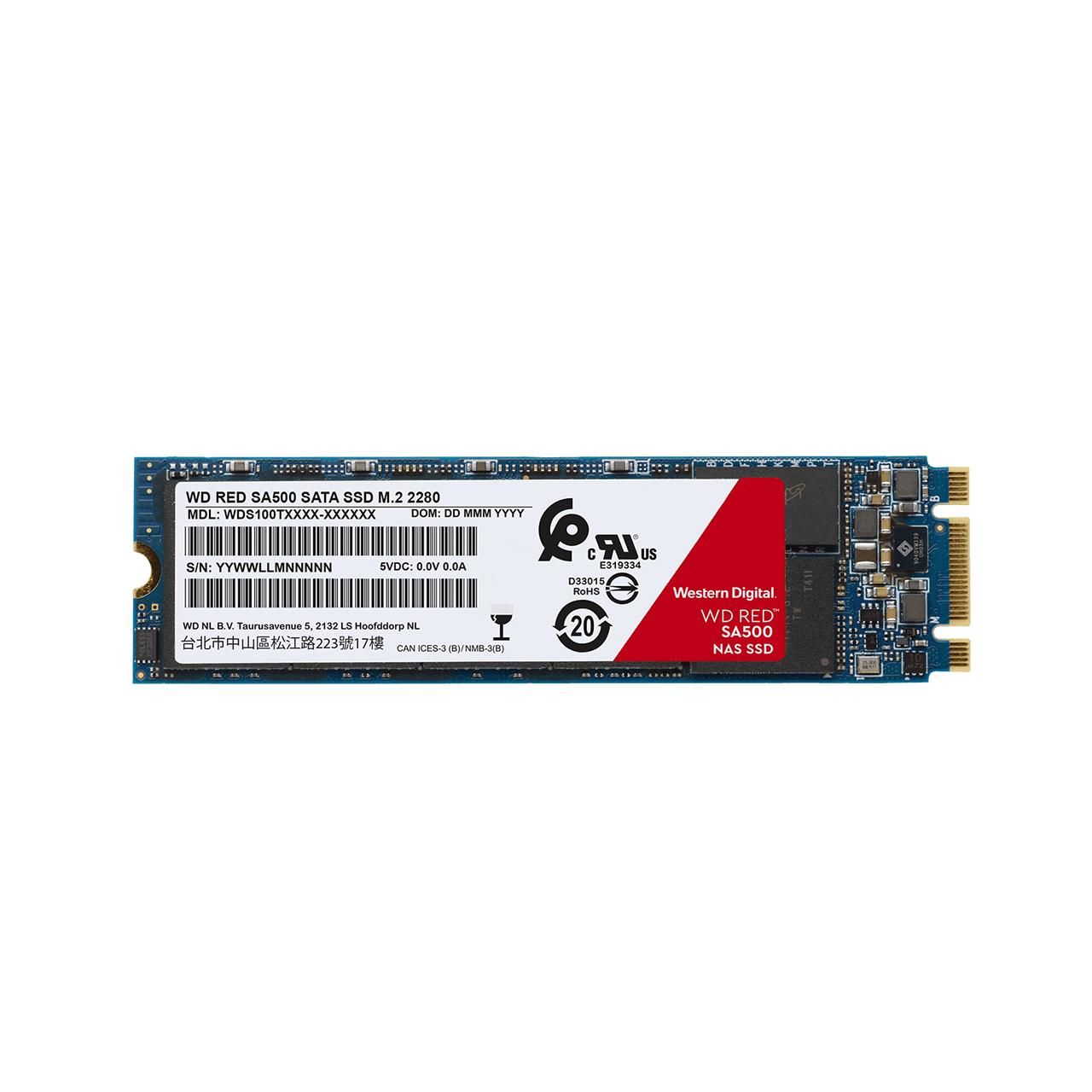 WD SSD SA500 NAS Red, 1TB, M.2 2281