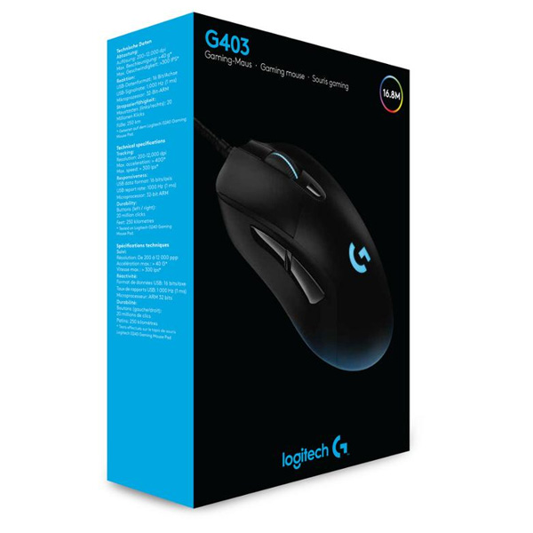 Herní myš Logitech G403 Hero Gaming Mouse