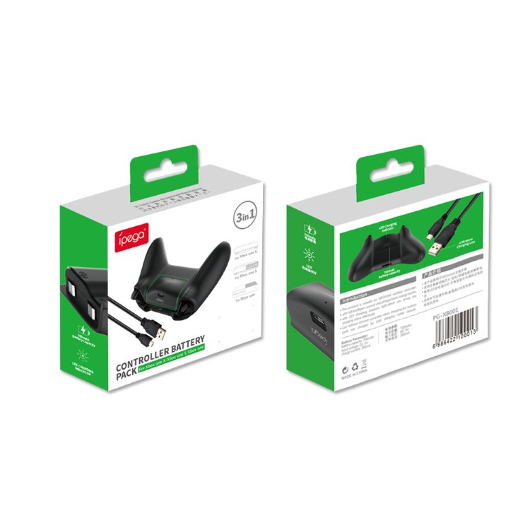 iPega XB001 Play & Charge Kit pro ovladač Xbox One/One S/One X