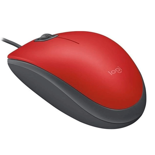 Kancelářská myš Logitech M110 Silent, červená