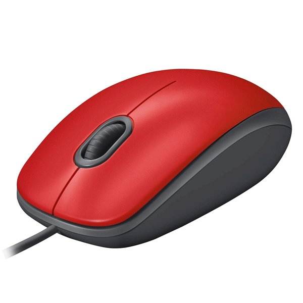 Kancelářská myš Logitech M110 Silent, červená