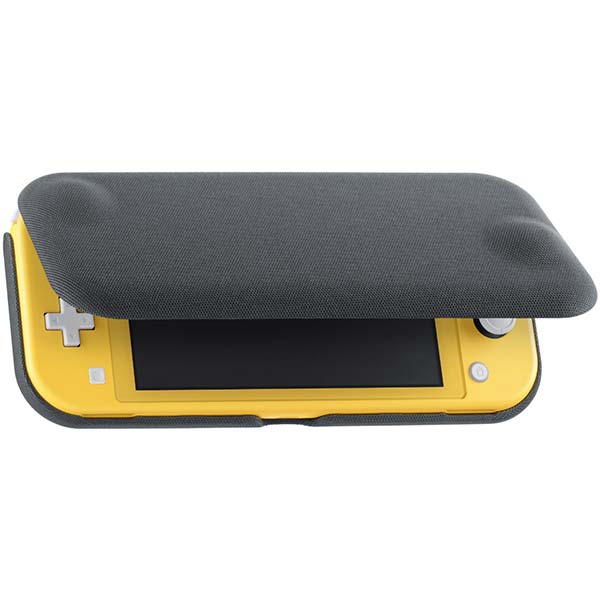 Nintendo Switch Lite překlápěcí pouzdro a ochranná fólie, šedé Nintendo Switch Lite překlápěcí pouzdro a ochranná fólie, šedé