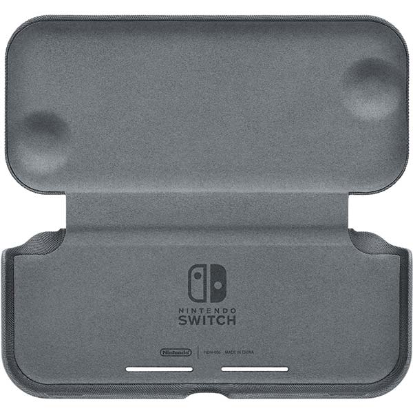 Nintendo Switch Lite překlápěcí pouzdro a ochranná fólie, šedé Nintendo Switch Lite překlápěcí pouzdro a ochranná fólie, šedé