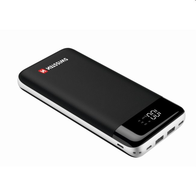 Swissten Black Core Slim Powerbank 30.000 mAh