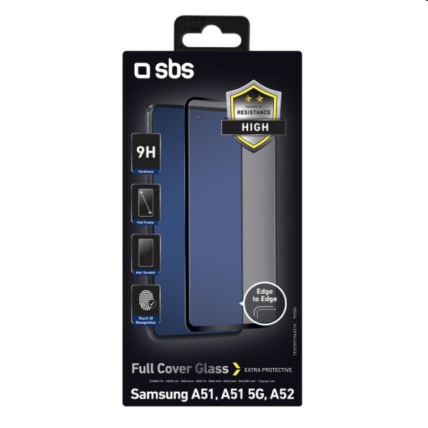 Tvrzené sklo SBS Full Cover pro Samsung Galaxy A53 / A52 - A525F / A51 - A515F / A52s 5G, black Tvrzené sklo SBS Full Cover pro Samsung Galaxy A53 / A52 - A525F / A51 - A515F / A52s 5G, black