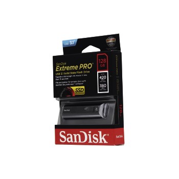 USB klíč SanDisk Extreme Pro SSD, 128GB, USB 3.1-rychlost 420/380MB/s (SDCZ880-128G-G46) USB klíč SanDisk Extreme Pro SSD, 128GB, USB 3.1-rychlost 420/380MB/s (SDCZ880-128G-G46)