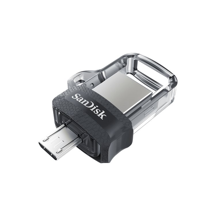 USB klíč SanDisk Ultra Dual Drive m3.0, 256GB, USB 3.0-rychlost 150MB/s (SDDD3-256G-G46)