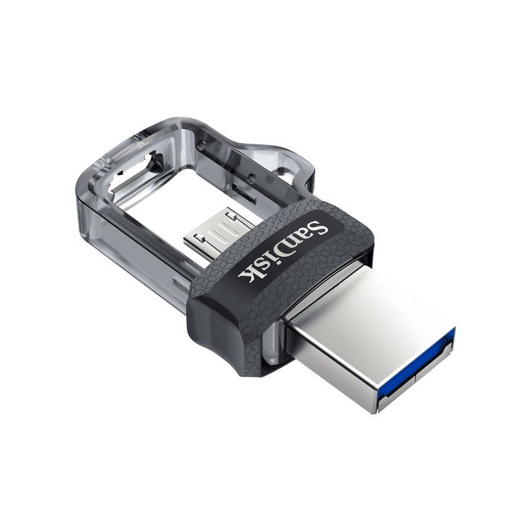 USB klíč SanDisk Ultra Dual Drive m3.0, 32GB, USB 3.0-rychlost 150MB/s (SDDD3-032G-G46)
