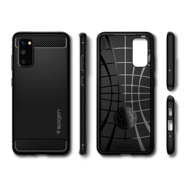 Pouzdro Spigen Rugged Armor pro Samsung Galaxy S20-G980F, Black