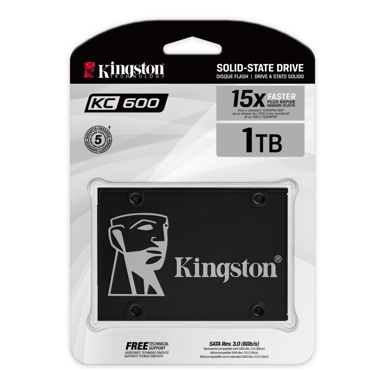 Kingston 1024GB SSD KC600 SATA3 2.5" Kingston 1024GB SSD KC600 SATA3 2.5"