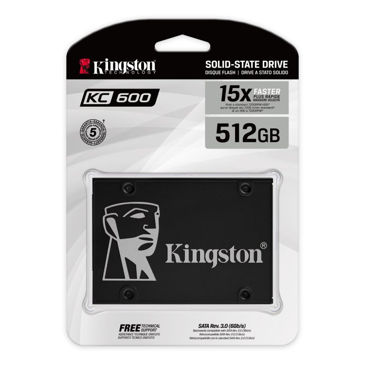 Kingston 512GB SSD KC600 SATA3 2.5"