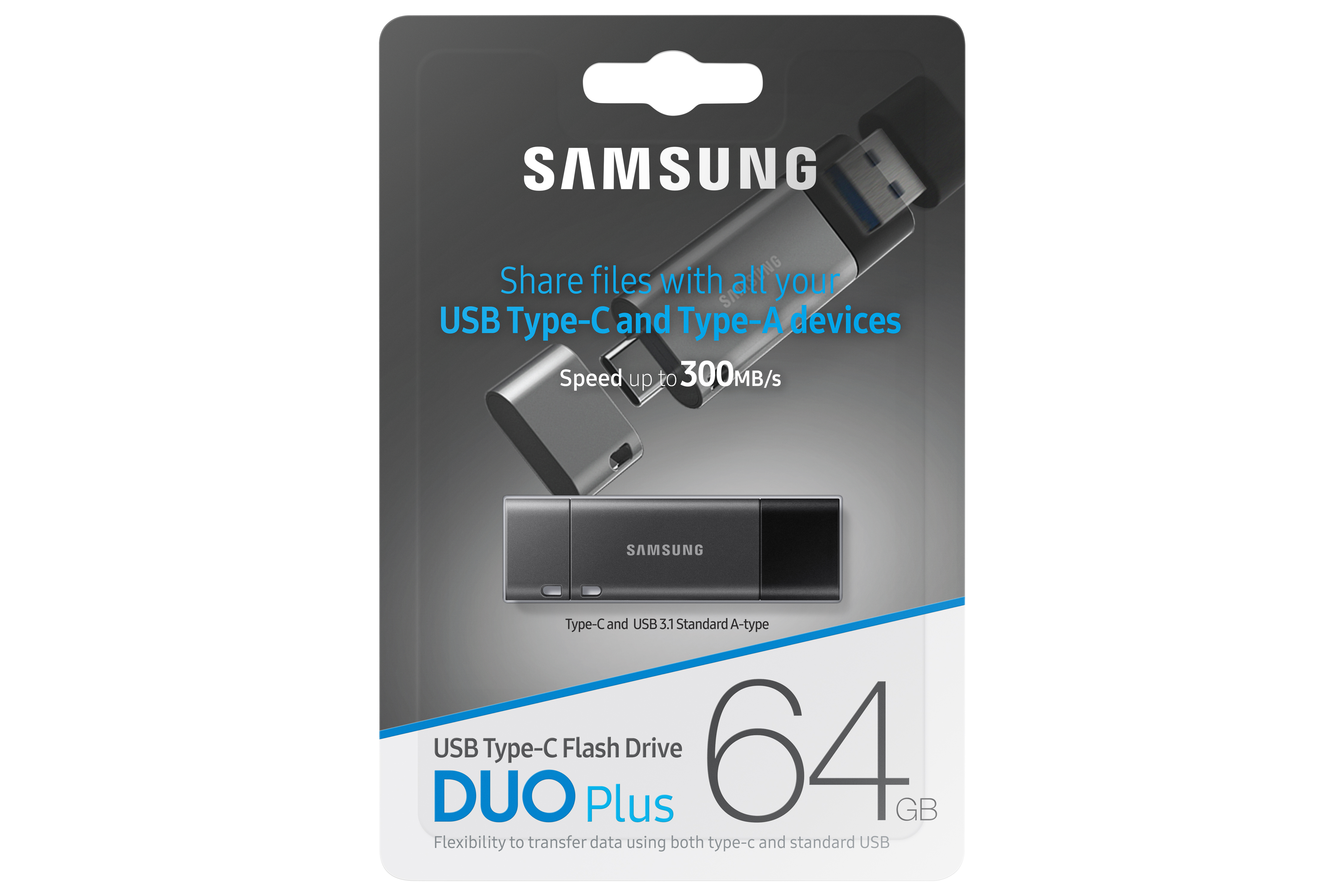 USB OTG klíč Samsung DUO Plus, 64GB, USB-C 3.1 (MUF-64DB/APC) USB OTG klíč Samsung DUO Plus, 64GB, USB-C 3.1 (MUF-64DB/APC)