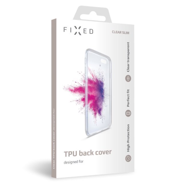 Fixed TPU gelové pouzdro pro Apple iPhone 12/12 Pro, transparentní Fixed TPU gelové pouzdro pro Apple iPhone 12/12 Pro, transparentní