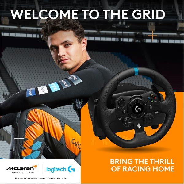 Logitech G923 Racing Wheel and Pedals pro Xbox One a PC Logitech G923 Racing Wheel and Pedals pro Xbox One a PC