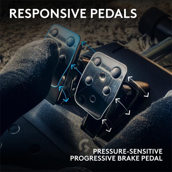 Logitech G923 Racing Wheel and Pedals pro Xbox One a PC Logitech G923 Racing Wheel and Pedals pro Xbox One a PC