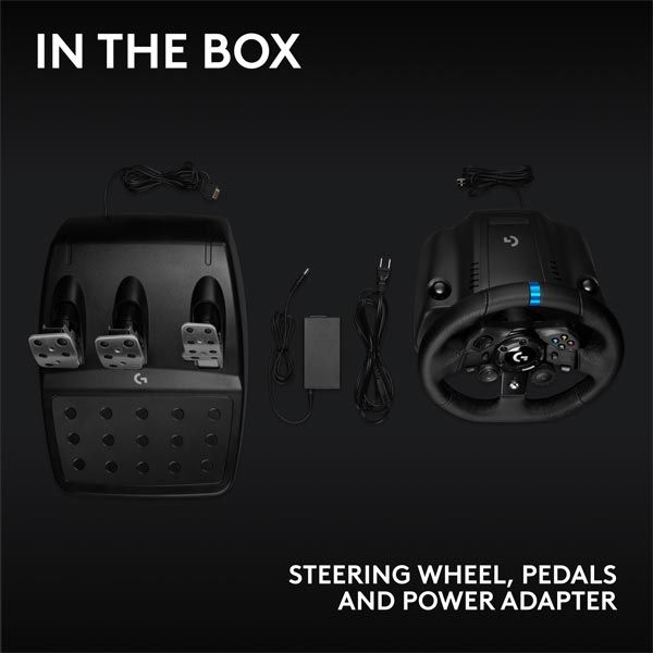 Logitech G923 Racing Wheel and Pedals pro Xbox One a PC Logitech G923 Racing Wheel and Pedals pro Xbox One a PC