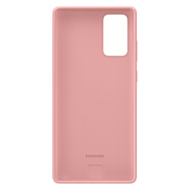 Pouzdro Samsung Silicone Cover pro Galaxy Note 20-N980F, copper brown (EF-PN980TAE)