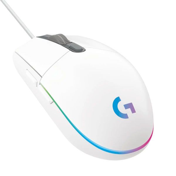 Herní myš Logitech G102 Lightsync Gaming Mouse, bílá