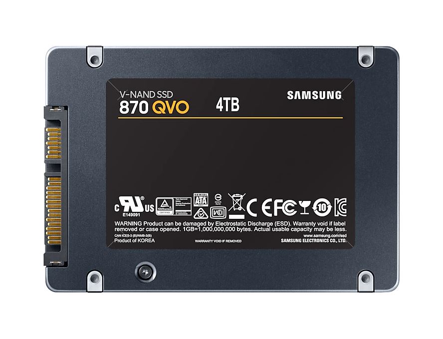 Samsung SSD 870 QVO, 4TB, SATA III 2.5" Samsung SSD 870 QVO, 4TB, SATA III 2.5"