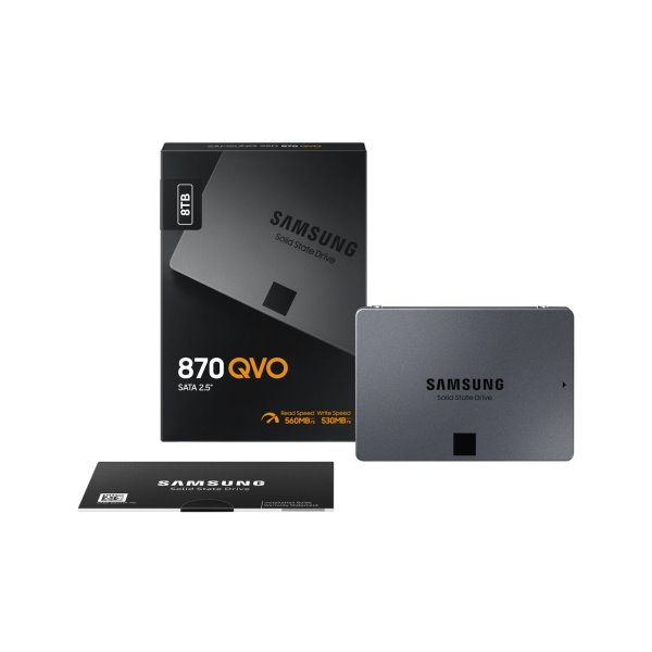 Samsung SSD 870 QVO, 8TB, SATA III 2.5" Samsung SSD 870 QVO, 8TB, SATA III 2.5"