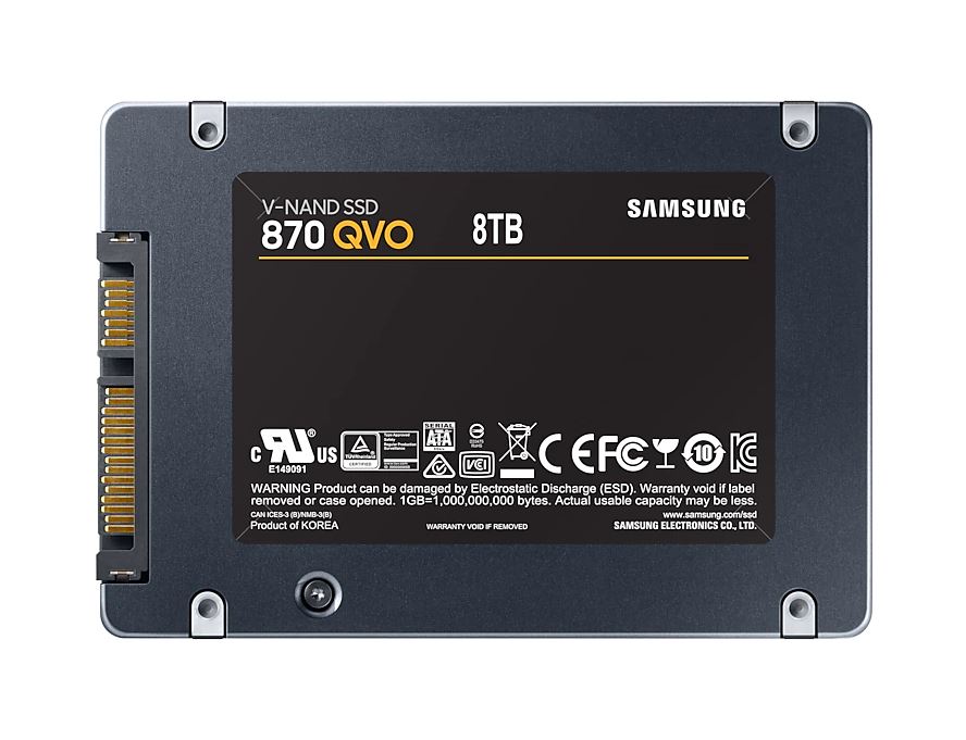 Samsung SSD 870 QVO, 8TB, SATA III 2.5" Samsung SSD 870 QVO, 8TB, SATA III 2.5"