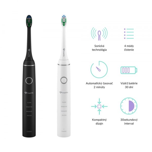 TrueLife SonicBrush Compact Duo sonické zubní kartáčky