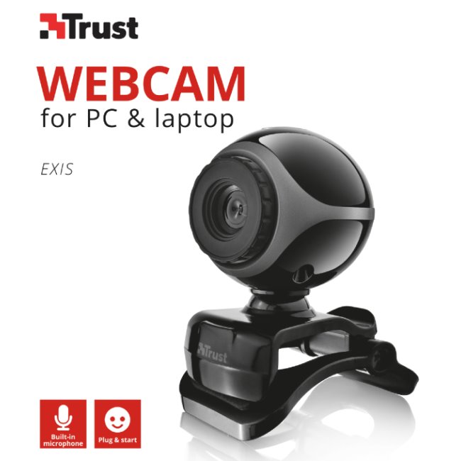 Webová kamera Trust Exis se zabudovaným mikrofonem