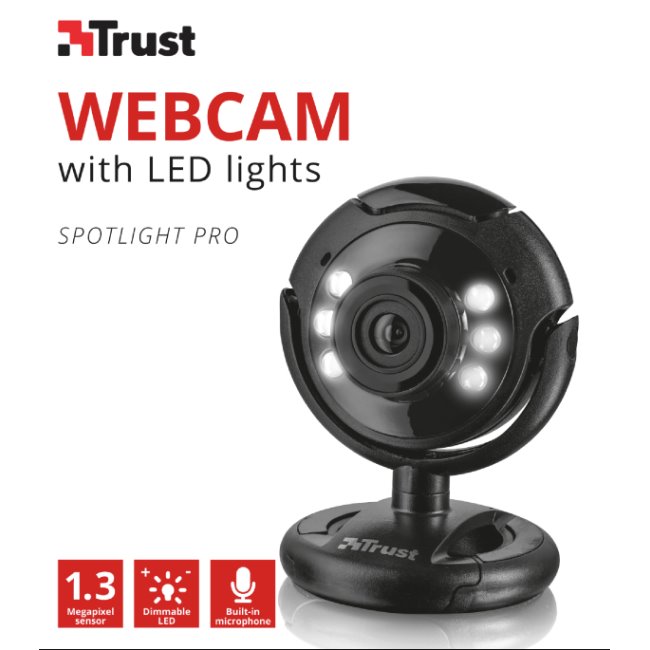 Webová kamera Trust SpotLight Pro s LED osvětlením Webová kamera Trust SpotLight Pro s LED osvětlením