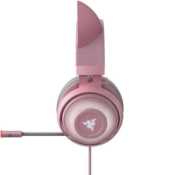 Herní sluchátka Razer Kraken Kitty, růžové