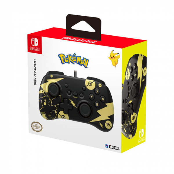 HORI HORIPAD Mini for Nintendo Switch (Pokémon: Pikachu Black & Gold)