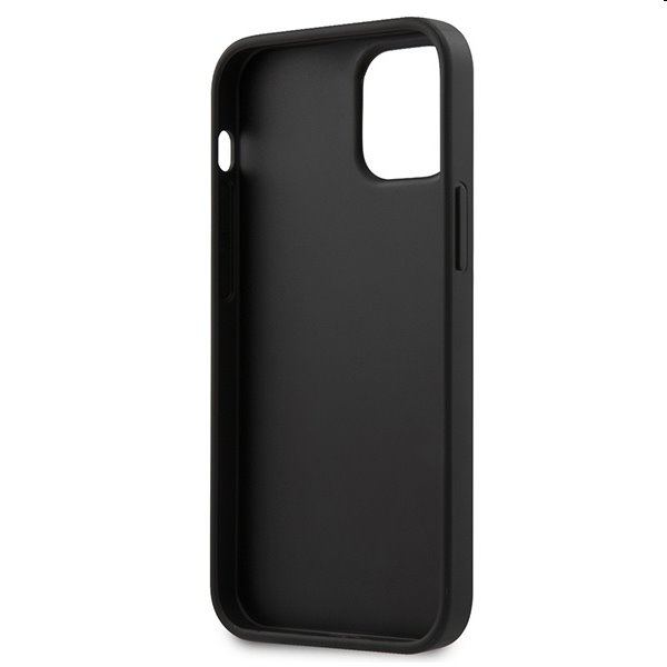 BMW PU Triangles Tricolor Line Kryt pro iPhone 12 mini, Black BMW PU Triangles Tricolor Line Kryt pro iPhone 12 mini, Black