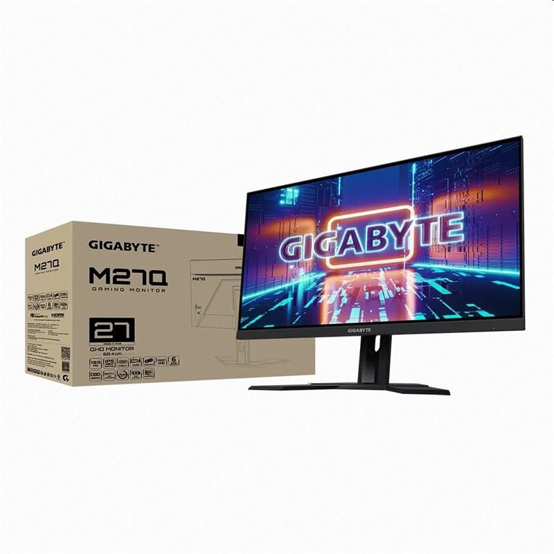 GIGABYTE LCD M27Q GAMING monitor 27" QHD 2560x1440, IPS, 170Hz, 2xHDMI, DP, USB-C, KVM USB, Pivot GIGABYTE LCD M27Q GAMING monitor 27" QHD 2560x1440, IPS, 170Hz, 2xHDMI, DP, USB-C, KVM USB, Pivot