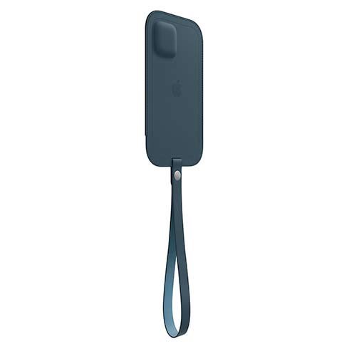 Apple iPhone 12 mini Leather Sleeve with MagSafe, baltic blue Apple iPhone 12 mini Leather Sleeve with MagSafe, baltic blue