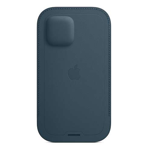 Apple iPhone 12 mini Leather Sleeve with MagSafe, baltic blue Apple iPhone 12 mini Leather Sleeve with MagSafe, baltic blue