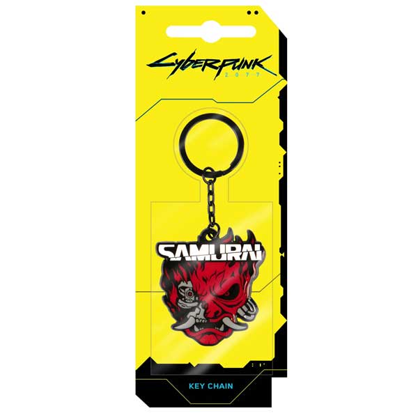 Klíčenka Cyberpunk 2077 Samurai Logo Metal (Good Loot)