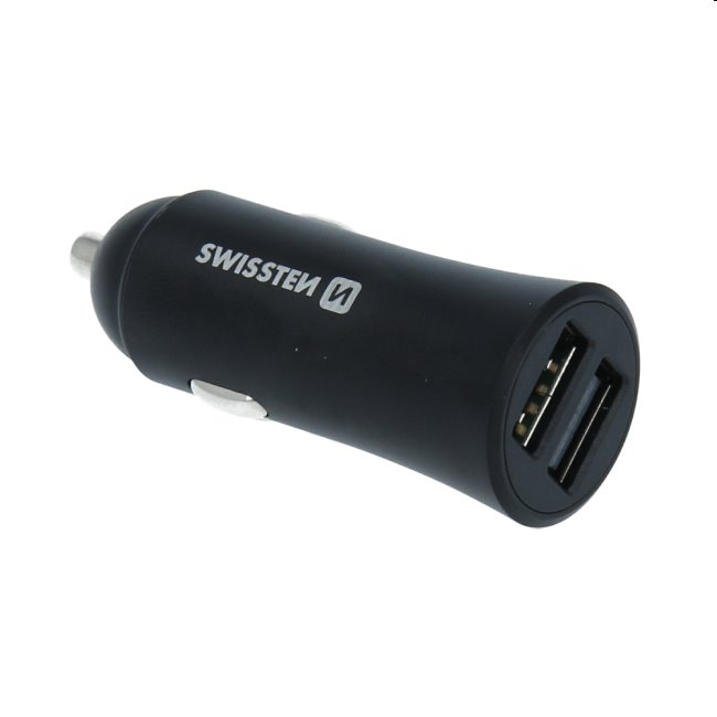 Autonabíječka Swissten s podporou Qualcomm Quick Charge 3.0, 30W, matná černá