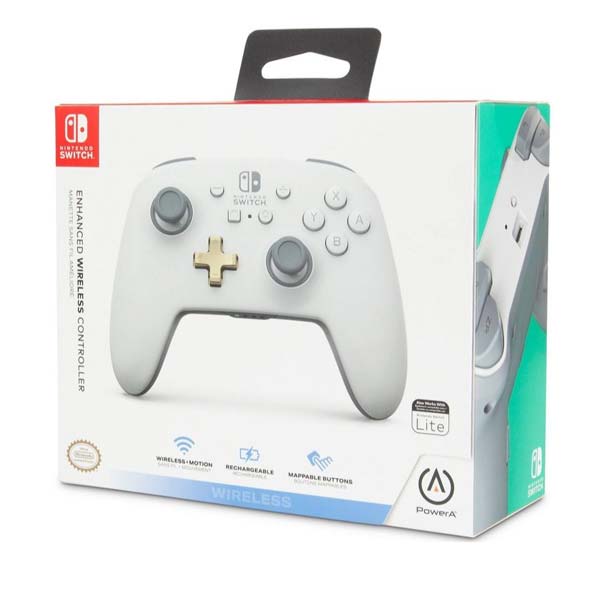 Bezdrátový ovladač PowerA Enhanced pro Nintendo Switch, White