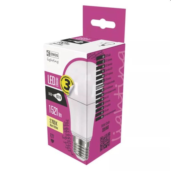 Emos LED Classic A60 14W E27, warm white Emos LED Classic A60 14W E27, warm white