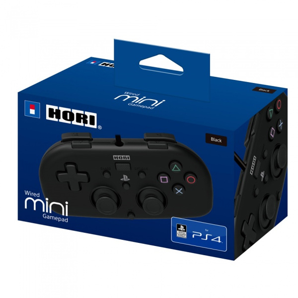 HORI Wired Mini Gamepad for Playstation 4, black