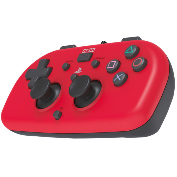 HORI Wired Mini Gamepad for Playstation 4, red