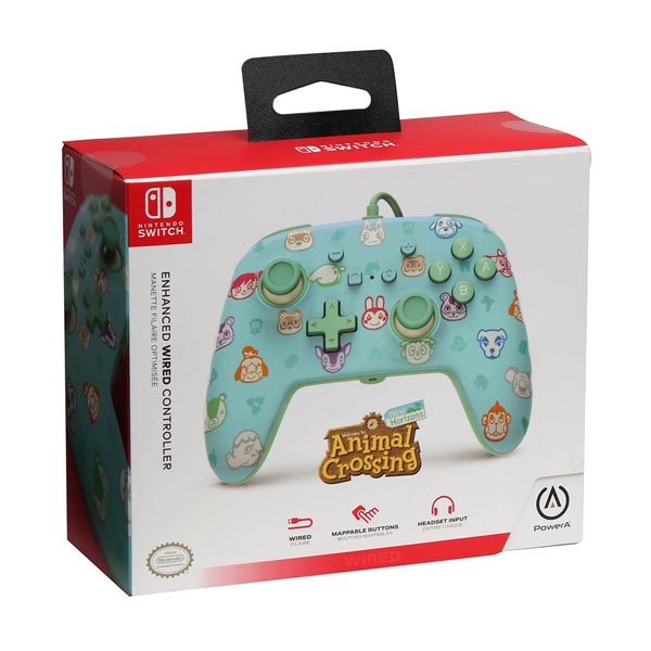 Kabelový ovladač PowerA Enhanced pro Nintendo Switch, Animal Crossing New Horizons Kabelový ovladač PowerA Enhanced pro Nintendo Switch, Animal Crossing New Horizons
