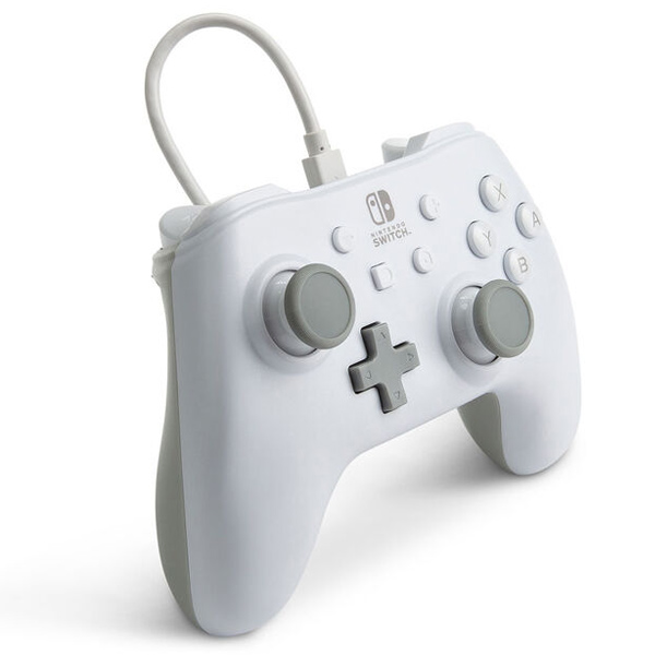 Kabelový ovladač PowerA pro Nintendo Switch, Matte White Kabelový ovladač PowerA pro Nintendo Switch, Matte White