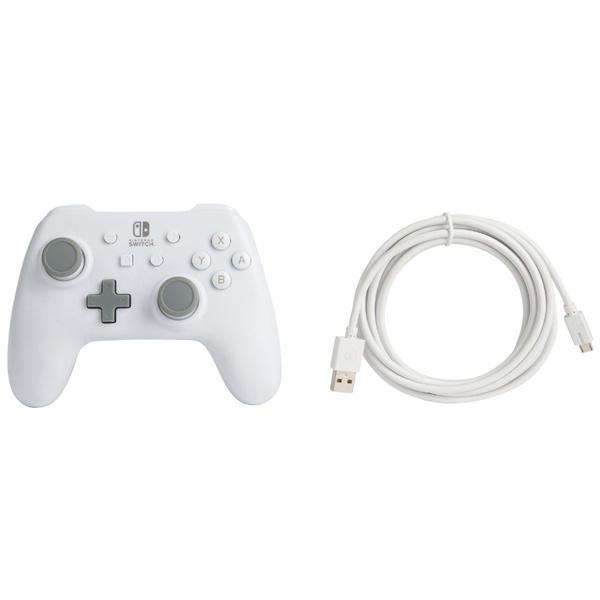 Kabelový ovladač PowerA pro Nintendo Switch, Matte White Kabelový ovladač PowerA pro Nintendo Switch, Matte White