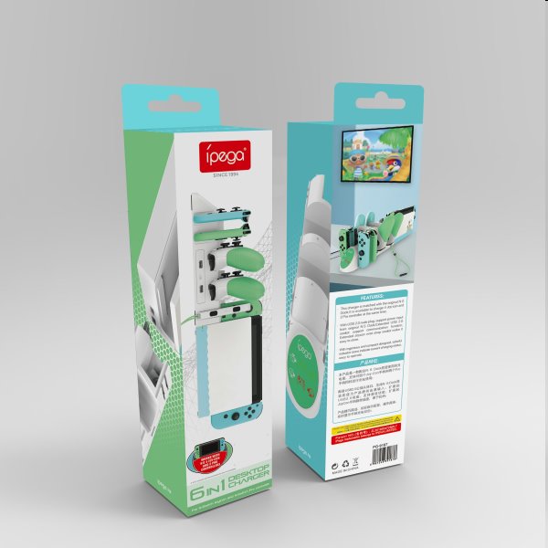 Nabíjecí stanice iPega 9187 pre Nintendo Switch PRO Controller a Joy-con, white Nabíjecí stanice iPega 9187 pre Nintendo Switch PRO Controller a Joy-con, white