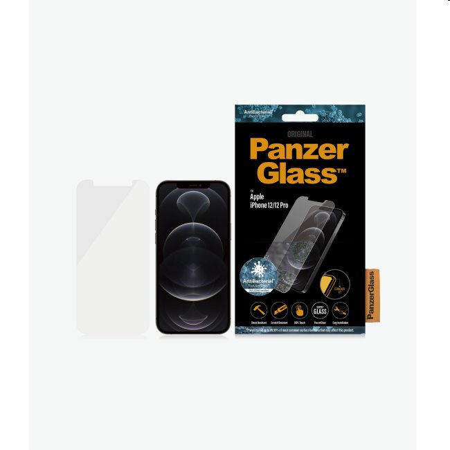 Ochranné sklo PanzerGlass Standard Fit AB pro Apple iPhone 12/12 Pro, clear Ochranné sklo PanzerGlass Standard Fit AB pro Apple iPhone 12/12 Pro, clear