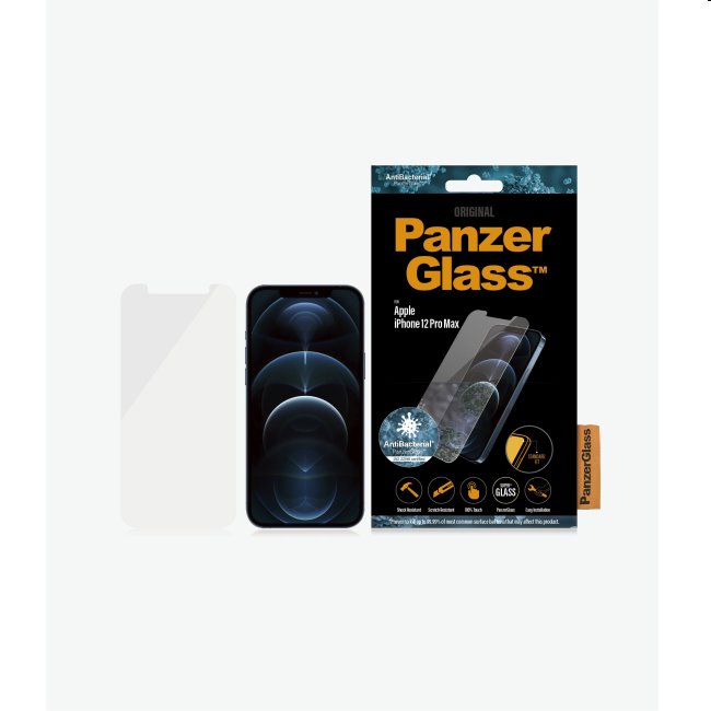 Ochranné sklo PanzerGlass Standard Fit AB pro Apple iPhone 12 Pro Max, clear
