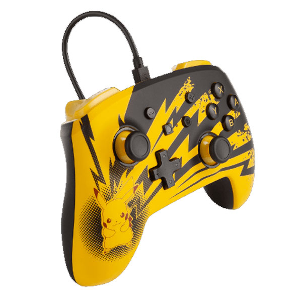 PowerA Enhanced Wired Controller for Nintendo Switch, Lightning Pikachu PowerA Enhanced Wired Controller for Nintendo Switch, Lightning Pikachu