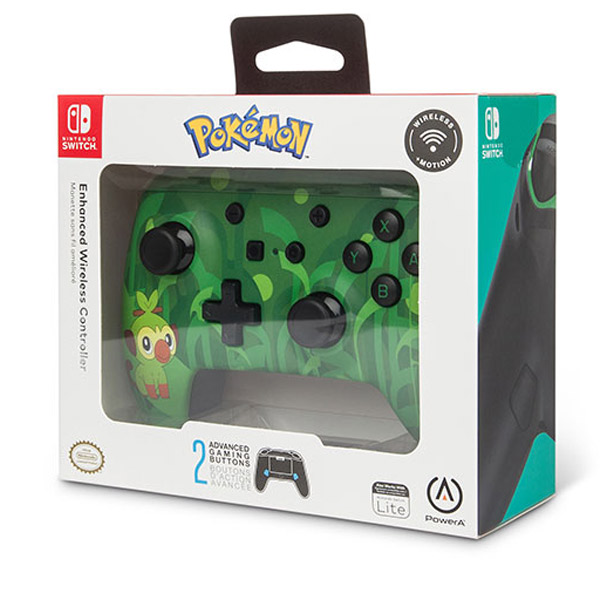 PowerA Enhanced Wireless Controller - Pokemon Grookey for Nintendo Switch PowerA Enhanced Wireless Controller - Pokemon Grookey for Nintendo Switch