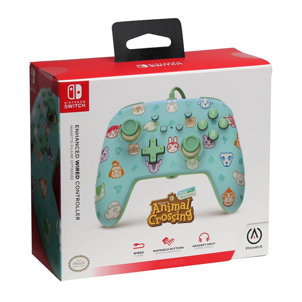 Kabelový ovladač PowerA Enhanced pro Nintendo Switch, Animal Crossing New Horizons Kabelový ovladač PowerA Enhanced pro Nintendo Switch, Animal Crossing New Horizons