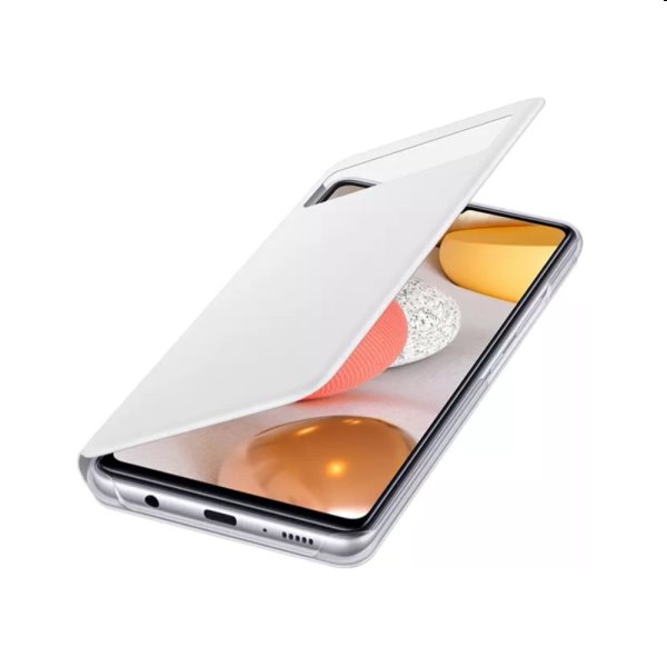 Pouzdro Samsung Smart S-View Cover Galaxy A42 - A426B, white (EF-EA426PWEGEE) Pouzdro Samsung Smart S-View Cover Galaxy A42 - A426B, white (EF-EA426PWEGEE)